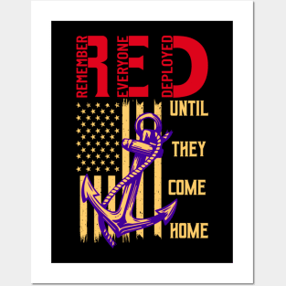 Red until they come home Posters and Art